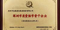寶鷹集團入選首批“深圳市質量強市骨干企業”